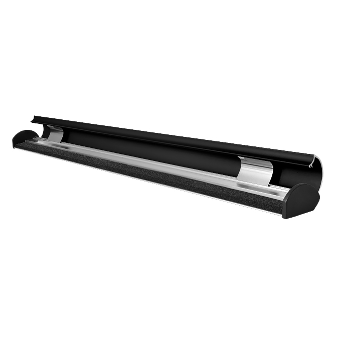 Zestaw szyn zatrzaskowych Black Snap - czarny mat (RAL 9017) - 60 cm