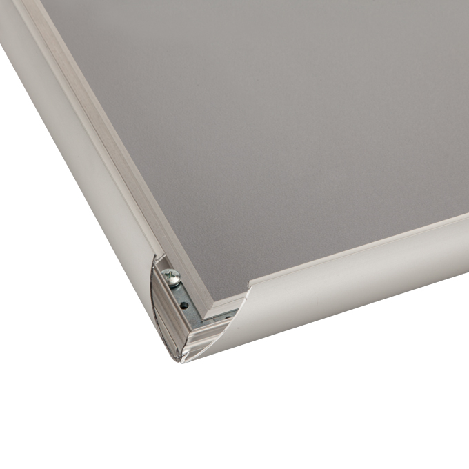 Rama zatrzaskowa Smartline - srebrny mat - 21 x 29,7 cm (A4) - narożniki proste