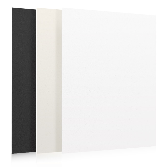 White Core Karton passe-partout, format magazynowy ok. 100 x 150 cm